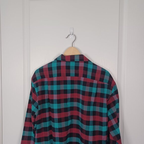 Vintage Enjoi Skateboarding Shirt Men Large Red Plaid Button Up Y2K Streetwear - Picture 4 of 5